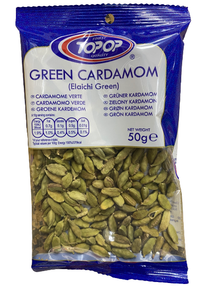 Top-Op Cardamom Seeds Green - 50gm